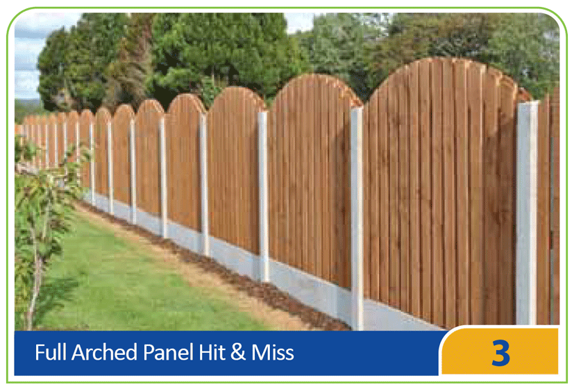 3 – Full Arched Panel Hit & Miss