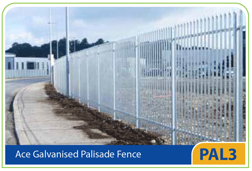 PAL3 – Ace Galvanised Palisade Fence