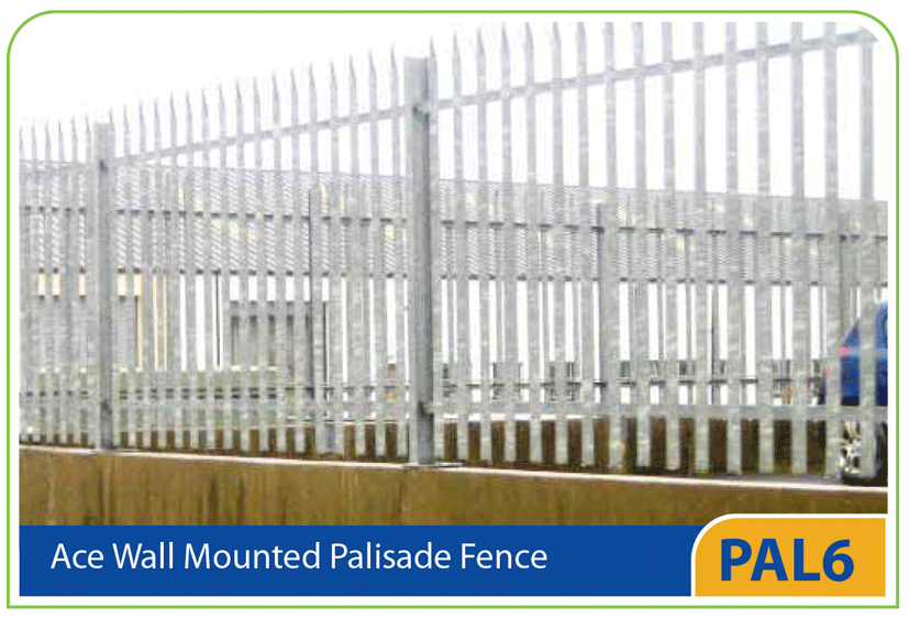 PAL6 – Ace Wall Mounted Palisade Fence