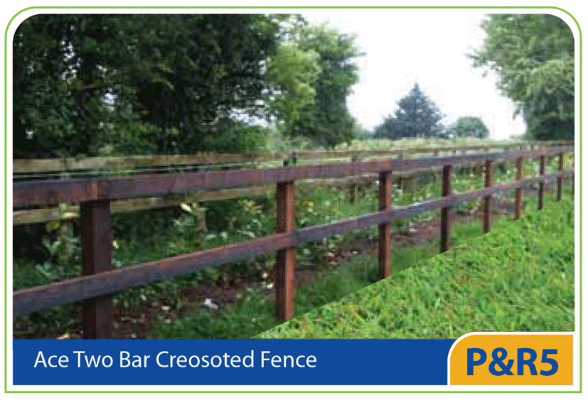 PR5 – Ace Two Bar Creosoted Fence